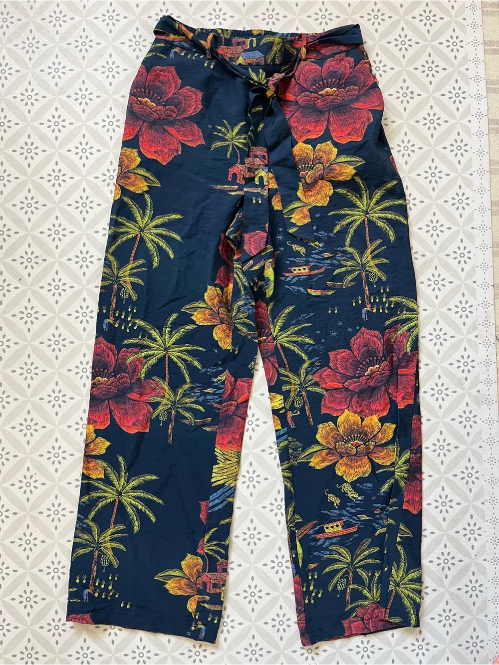 Industry wide leg Tropicana trouser